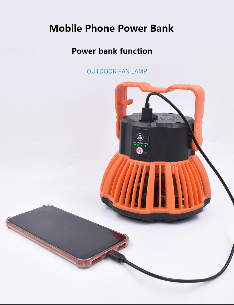 Cheap Goat Tents 5200mAh Camping Fan With LED Light Remote Control USB Rechargeable Camping Adjustable Light Tent Travel Portable Cooler Fan Lamp   
